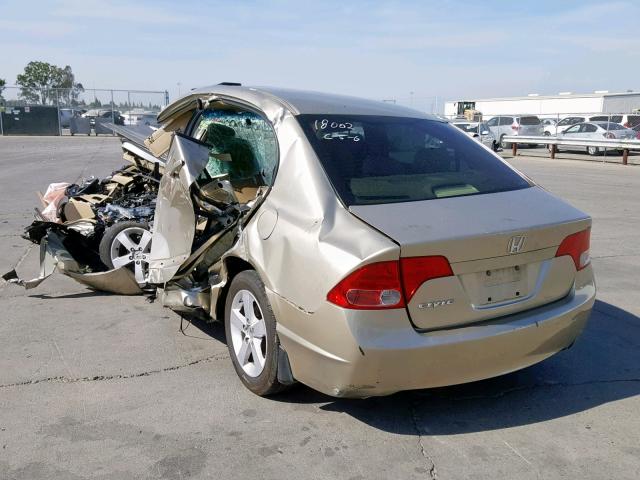 1HGFA16828L052056 - 2008 HONDA CIVIC GRAY photo 3