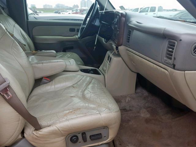 1GKEC13T91J146535 - 2001 GMC YUKON BEIGE photo 5