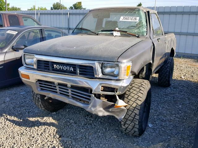 JT4RN01P3M0008961 - 1991 TOYOTA PICKUP 1/2 GRAY photo 2