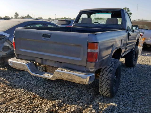 JT4RN01P3M0008961 - 1991 TOYOTA PICKUP 1/2 GRAY photo 4