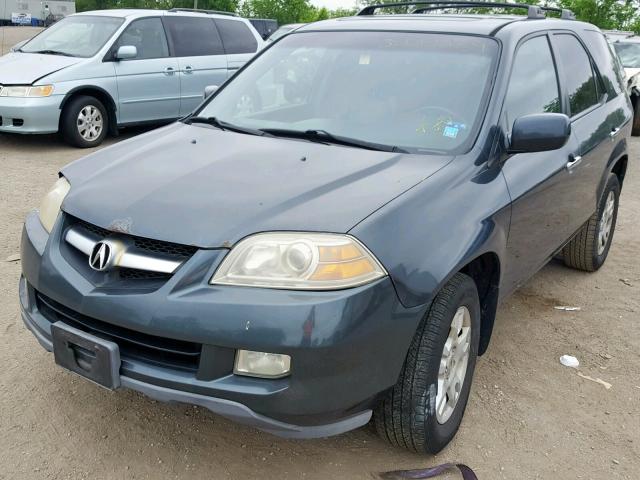 2HNYD18615H505919 - 2005 ACURA MDX TOURIN BLUE photo 2