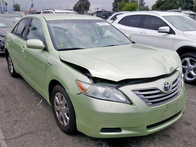 4T1BB46K48U037149 - 2008 TOYOTA CAMRY HYBR GREEN photo 1