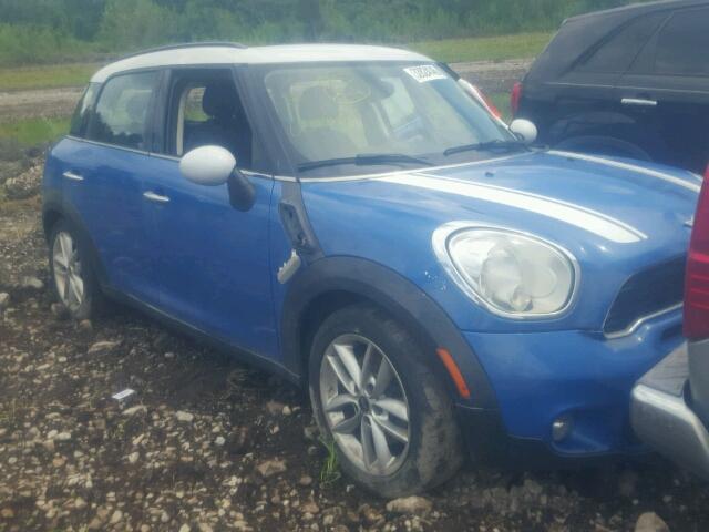 WMWZC3C58BWL79172 - 2011 MINI COOPER S C BLUE photo 1