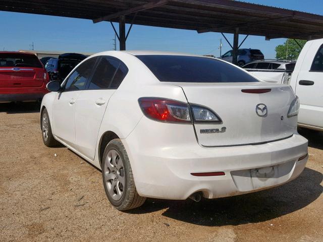 JM1BL1TFXD1782636 - 2013 MAZDA 3 I WHITE photo 3