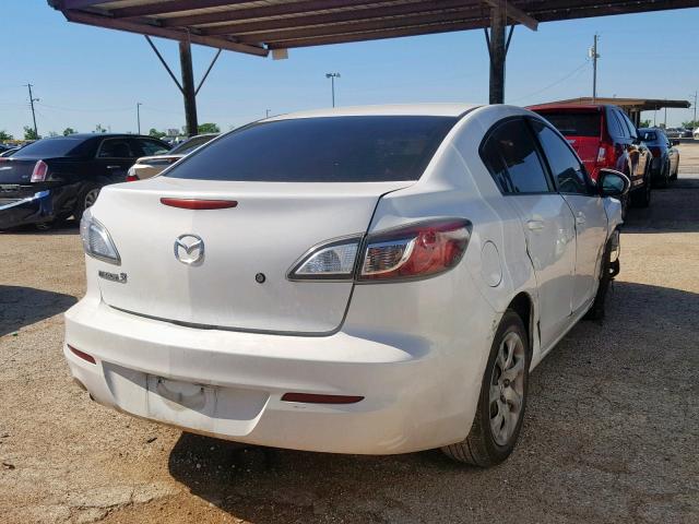 JM1BL1TFXD1782636 - 2013 MAZDA 3 I WHITE photo 4