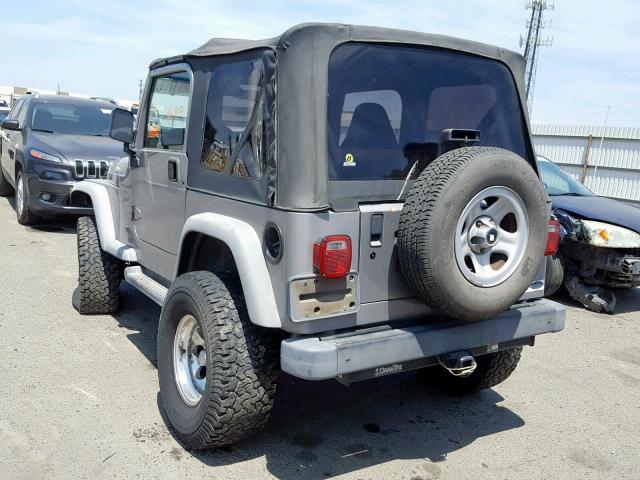 1J4FA49S71P341613 - 2001 JEEP WRANGLER / SILVER photo 3