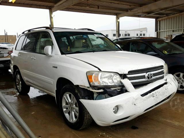 JTEDW21A560015343 - 2006 TOYOTA HIGHLANDER WHITE photo 1