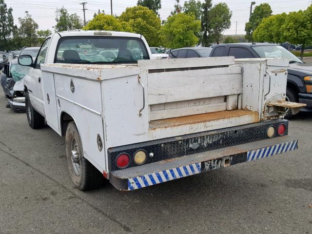 3B6KC26Z5XM580908 - 1999 DODGE RAM 2500 WHITE photo 3