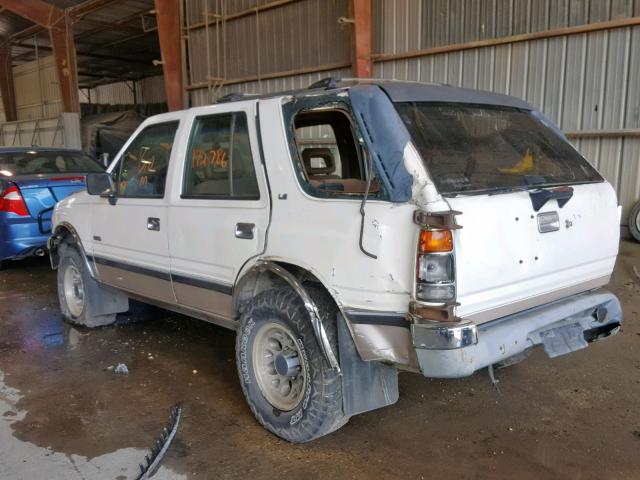 4S2CG58Z5N4323022 - 1992 ISUZU RODEO S WHITE photo 3