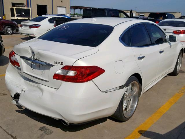 JN1BY1AP8CM331105 - 2012 INFINITI M37 WHITE photo 4