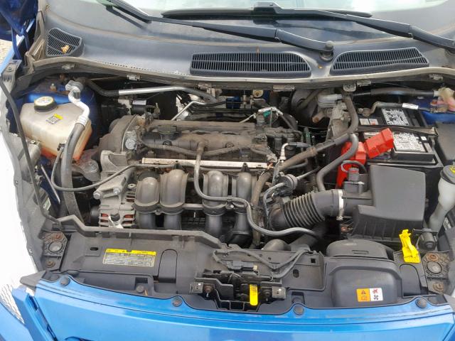 3FADP4EJ2BM162062 - 2011 FORD FIESTA SE BLUE photo 7