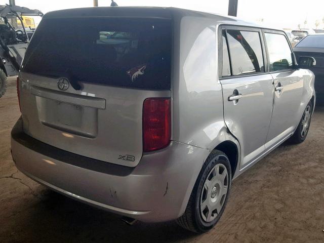 JTLKE50E491063598 - 2009 TOYOTA SCION XB 银色 照片 4