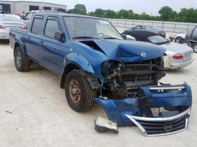 1N6ED27Y24C448386 - 2004 NISSAN FRONTIER C BLUE photo 1