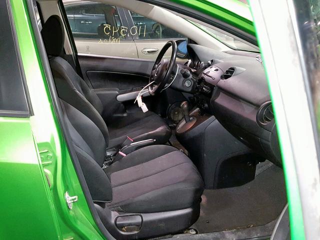 JM1DE1KY9D0159214 - 2013 MAZDA MAZDA2 GREEN photo 5