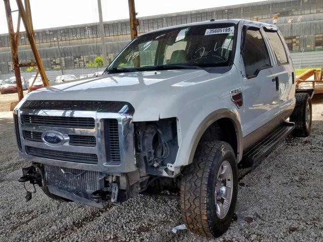 1FTSW21R38EA37249 - 2008 FORD F250 SUPER WHITE photo 2