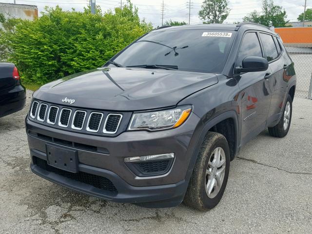 3C4NJDAB6JT103860 - 2018 JEEP COMPASS SP გრაფიტი ფოტო 2