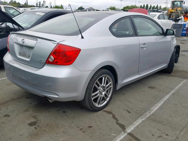 JTKDE177050021068 - 2005 TOYOTA SCION TC SILVER photo 4