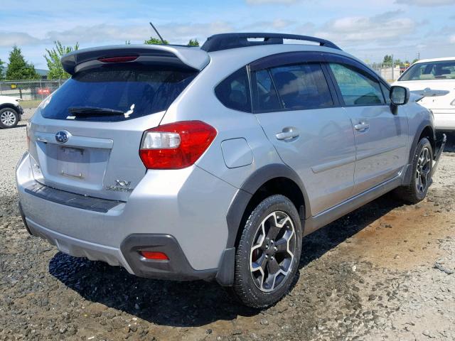 JF2GPAGC1EH347301 - 2014 SUBARU XV CROSSTR SILVER photo 4