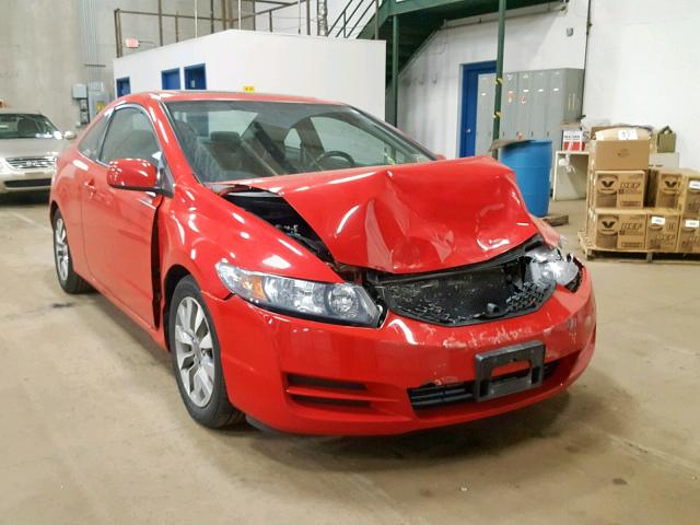 2HGFG1B93AH533143 - 2010 HONDA CIVIC EXL RED photo 1