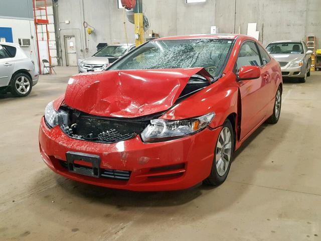 2HGFG1B93AH533143 - 2010 HONDA CIVIC EXL RED photo 2