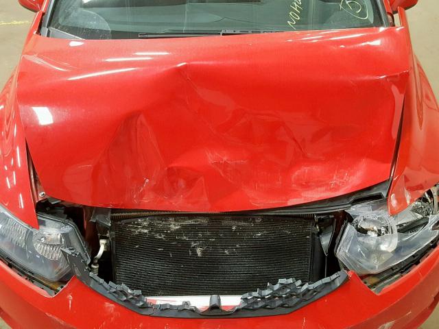 2HGFG1B93AH533143 - 2010 HONDA CIVIC EXL RED photo 7