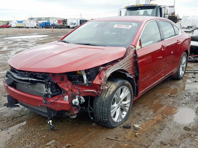 2G1135SR3E9198700 - 2014 CHEVROLET IMPALA ECO RED photo 2