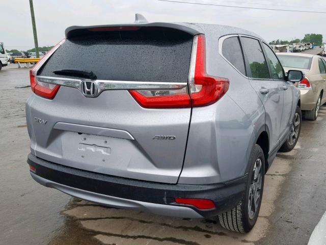 7FARW2H85JE094590 - 2018 HONDA CR-V EXL SILVER photo 4