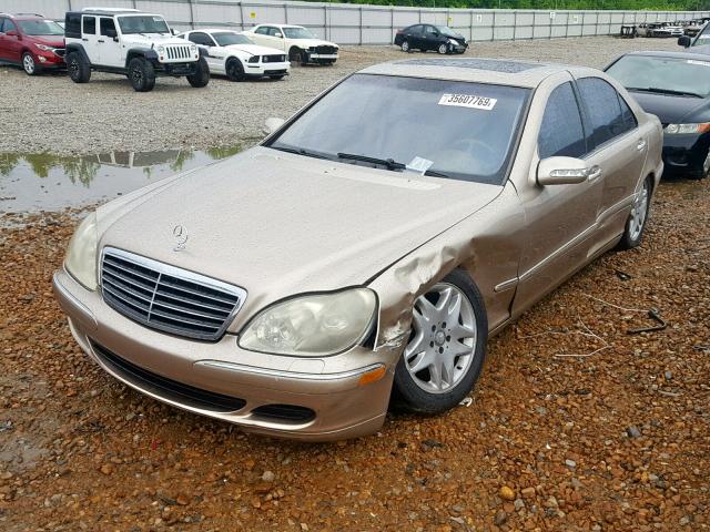 WDBNG70J43A338081 - 2003 MERCEDES-BENZ S 430 GOLD photo 2