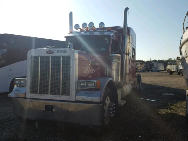 1XP5D49X47N746593 - 2007 PETERBILT 379 MAROON photo 2