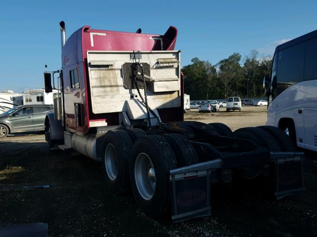 1XP5D49X47N746593 - 2007 PETERBILT 379 MAROON photo 3