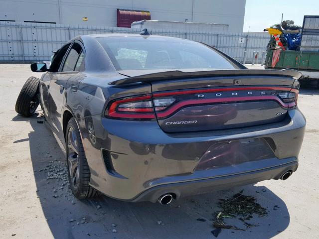 2C3CDXHG7KH584864 - 2019 DODGE CHARGER GT GRAY photo 3