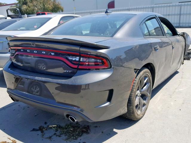 2C3CDXHG7KH584864 - 2019 DODGE CHARGER GT GRAY photo 4