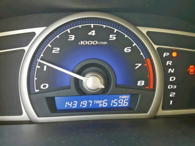 2HGFA16609H333009 - 2009 HONDA CIVIC LX-S BLUE photo 8