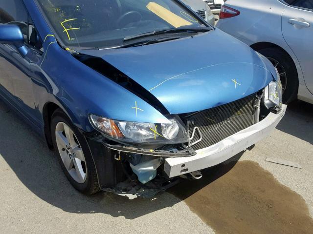 2HGFA16609H333009 - 2009 HONDA CIVIC LX-S 蓝色 照片 9