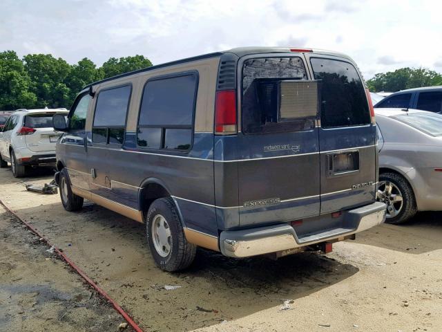 1GBFG15R2X1033416 - 1999 CHEVROLET EXPRESS G1 BLUE photo 3