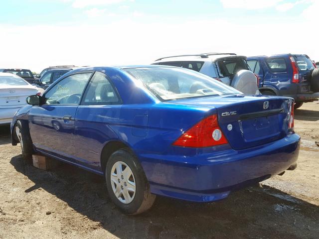 1HGEM21115L042357 - 2005 HONDA CIVIC DX V BLUE photo 3