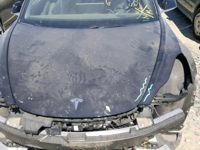 5YJ3E1EAXJF092758 - 2018 TESLA MODEL 3 BLACK photo 7