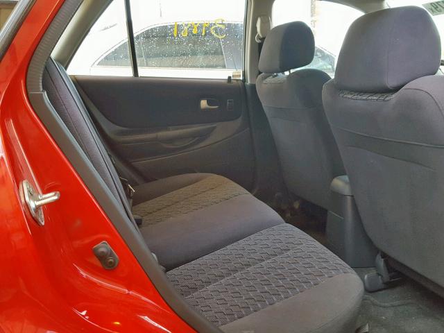 JM1BJ245021446282 - 2002 MAZDA PROTEGE PR RED photo 6