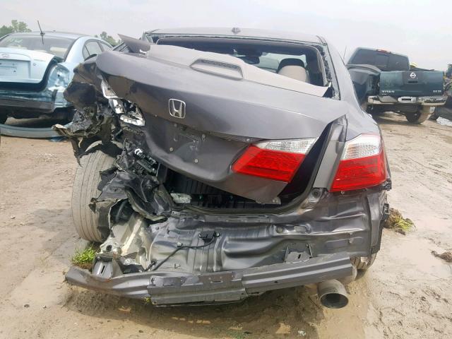 1HGCR2F84EA143161 - 2014 HONDA ACCORD EXL GRAY photo 9