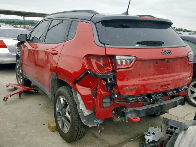 3C4NJDDB7JT234467 - 2018 JEEP COMPASS TR RED photo 3