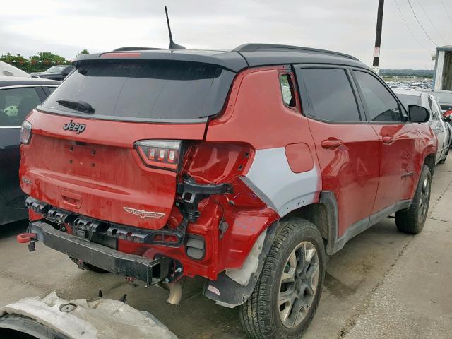 3C4NJDDB7JT234467 - 2018 JEEP COMPASS TR RED photo 4