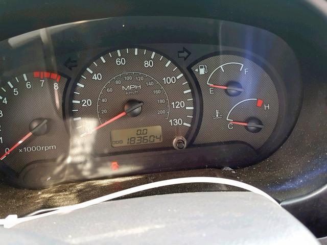 KMHCG45C23U485138 - 2003 HYUNDAI ACCENT GL BLUE photo 8