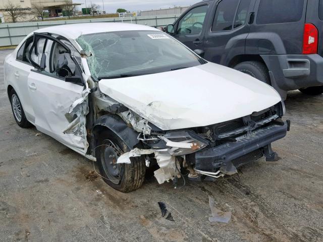 3VW2K7AJ4EM333144 - 2014 VOLKSWAGEN JETTA BASE WHITE photo 1