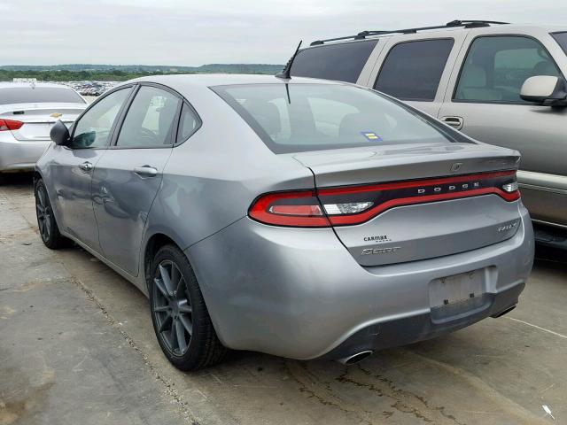 1C3CDFBB4FD253105 - 2015 DODGE DART SXT GRAY photo 3