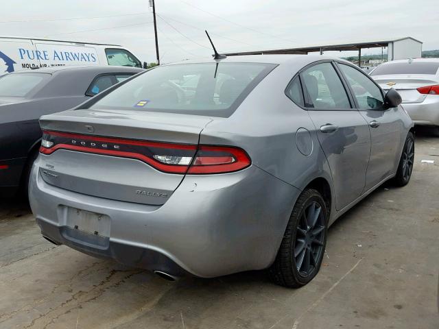 1C3CDFBB4FD253105 - 2015 DODGE DART SXT GRAY photo 4