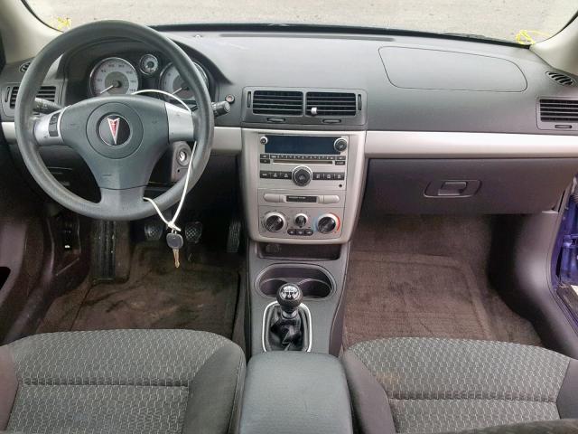 1G2AL15F077237821 - 2007 PONTIAC G5 BLUE photo 9
