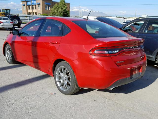 1C3CDFBA0DD307178 - 2013 DODGE DART SXT RED photo 3