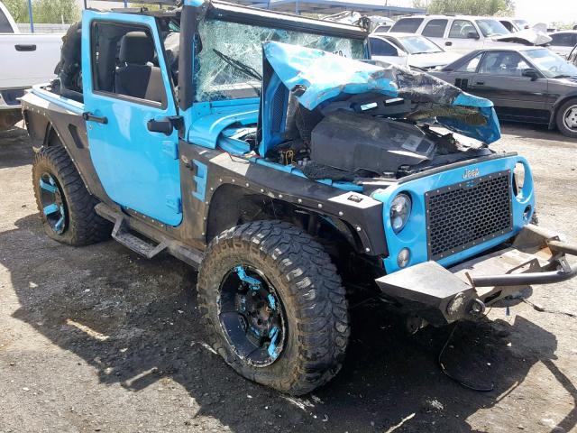 1C4AJWAG3HL644330 - 2017 JEEP WRANGLER S ლურჯი ფოტო 1