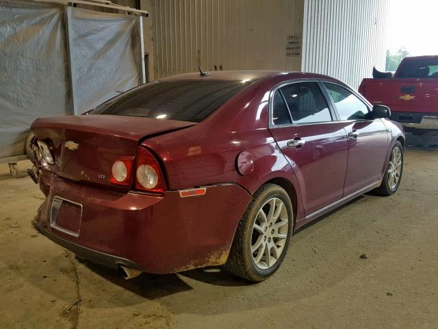 1G1ZK57748F169134 - 2008 CHEVROLET MALIBU LTZ MAROON photo 4