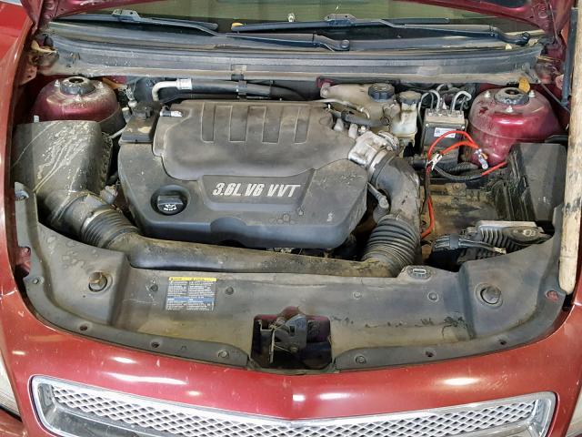 1G1ZK57748F169134 - 2008 CHEVROLET MALIBU LTZ MAROON photo 7